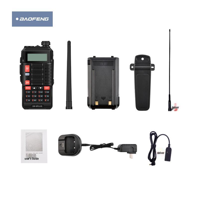 Radio bidireccional profesional de doble banda Baofeng UV-6PLUS (Versión CN)