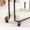 Doll House Home Furnishings Mini Kitchen Rack Movable Electrical Rack