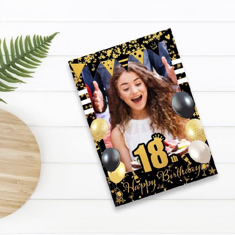 Birthday Party Photo Frame Glasses Set Birthday Party Decoration for Teen Family Birthday Celebration Party Decoration