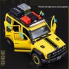 New 1:24 Tank 300 SUV Car Alloy Car Model Die-cast Metal Toy Off-road Car Car Model Sound and Light Pull Back Can Open The Door Children Boy Gift