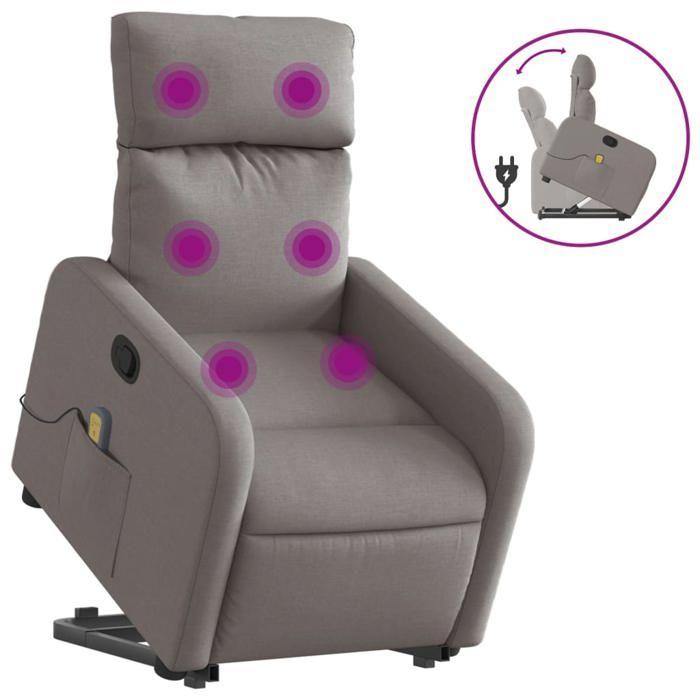 VidaXL Reclining Massage Armchair, Relaxation Chair with Adjustable Backrest and Footrest, Living Room Seat 3206715
