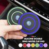 2Pcs Car Coaster Silicone Mug Drinking Mug Non-Slip Pad Accessories For VW Scirocco Passat Polo B5 B6 B7 CC Tiguan Zt1