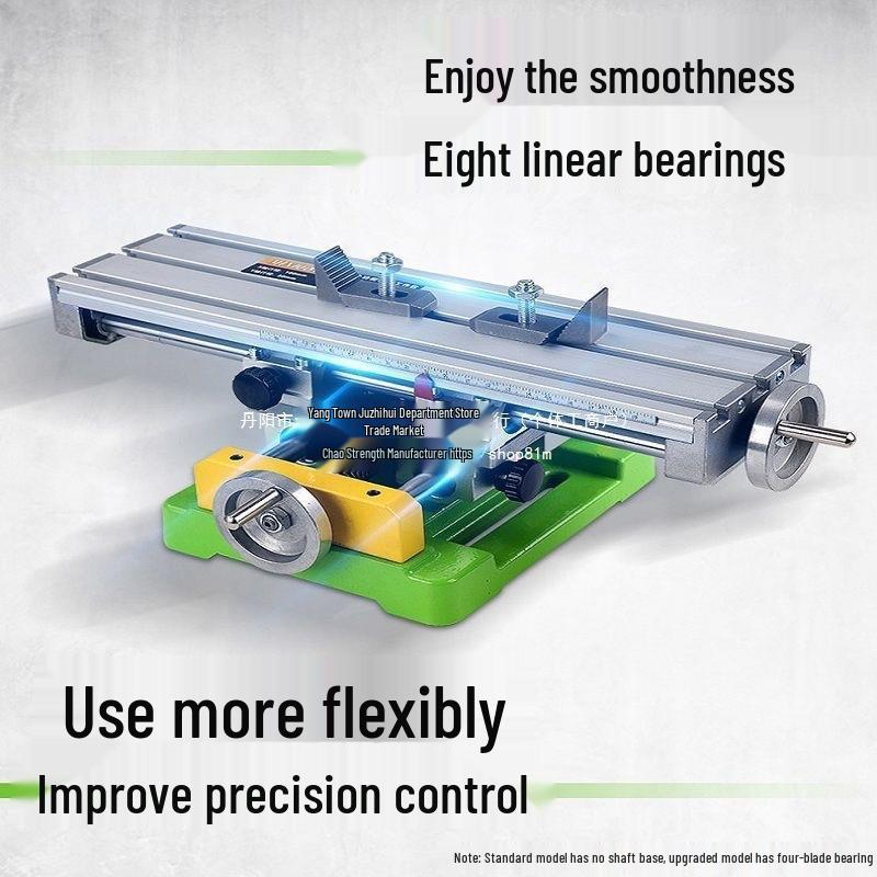 High-Precision Multi-Function Milling Machine Vise with Cross Slide Table and Drill Press Holder
