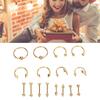 Nose Studs Set Stainless Steel Exquisite Different Shapes Safe Smoothing Polished Surfaces Nose Studs for Women