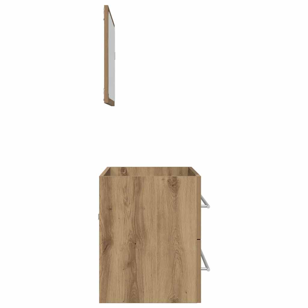 Vidaxl Set di Mobili da Bagno a 2 Pezzi, Rovere Artisan