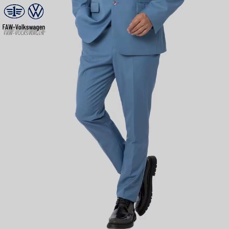 Fengxun Men s Blue-Gray Spring/Summer Dress Pants FZ-005-1 L