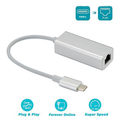 Ethernetový adaptér USB C na RJ45 Síťový adaptér USB 3.1 typu C 1000 Mb/s