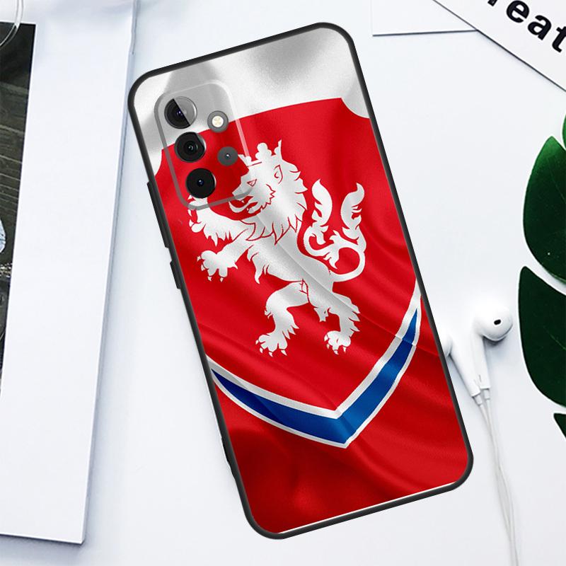 Czech Republic Flag For Samsung Galaxy A34 A54 A14 A55 A35 A15 A53 A33 A13 A05 A06 A16 A22 A32 A52 Phone Case