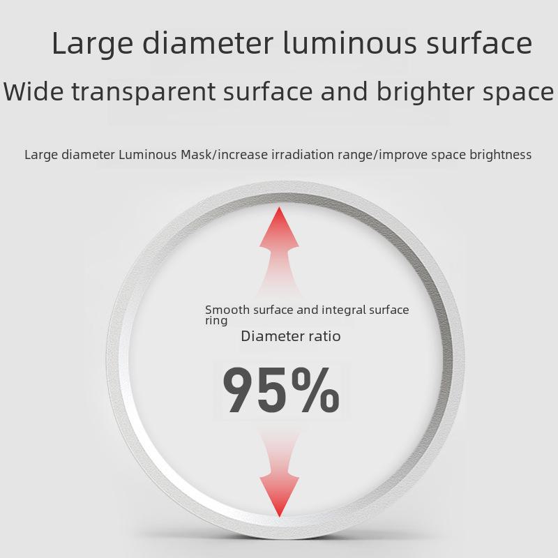 5-Zoll Ultra-Dünner Runder LED-Deckenstrahler für Gänge, Eingänge, Flure und Veranden