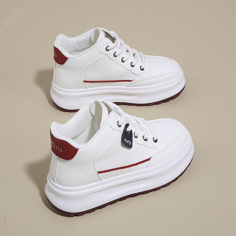 Little white shoes new winter student versatile casual trendy shoes platform high top board shoes 1