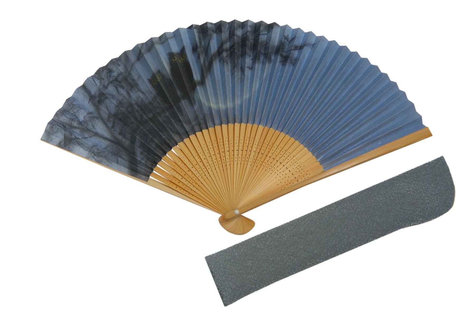 

Сумка для веера Gold Fortune Kyoto, бумажная коробка [Hasegawa] Мужской веер, Fukurai, Сова, Craftman, изготовленный на заказ, в комплекте, синий