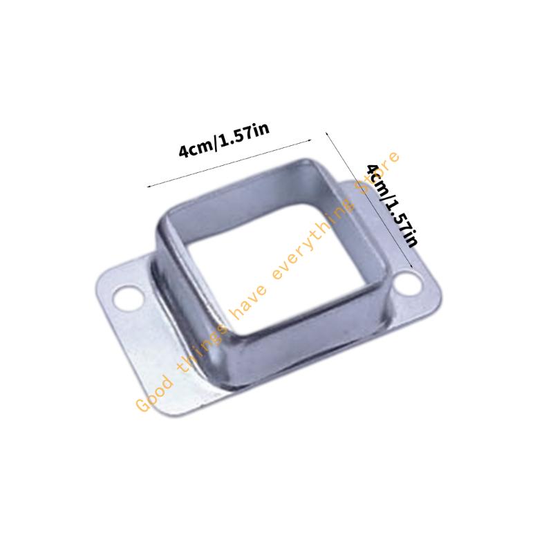 Base Flangiata Quadrata in Metallo 40x40mm Base per Palo di Recinzione Staffa di Montaggio 55KF