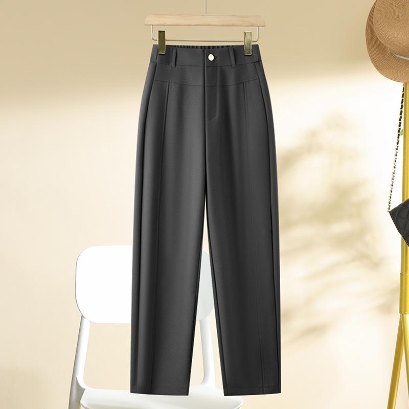 

Укороченные брюки гаремы с высокой талией и эффектом похудения для женщин - Коллекция Весна/Осень 2025 27 [95-105 jin] серый