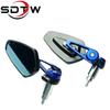 SDTW 7/8" 22mm Motorcycle Rearview Side Mirrors Universal Scooter Bar End Handlebar Mirror Accessories For Harley Yamaha Honda