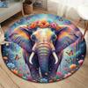 Liquidpaintanimals Round Area Rug,Carpet Rug for Living Room Bedroom Sofa Playroom Decor,Non Slip Floor Mat