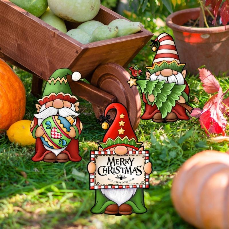 Eye Catching Ground Plug Party Garden Decorative Stakes Party Scene Thanksgiving Day Outdoor Floor Insert For Yard Lawn