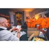 Halloween Cosplay Gefangenenkostüm Uniform Gefangenenuniform Gefängnisuniform Anzug orange einteiliger Gefangenenanzug