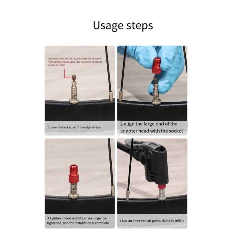 Quickly Connect Air Valves Adapters Durability Plastic Air Nozzle Connector Suitable for Car Bikes Motorcycles