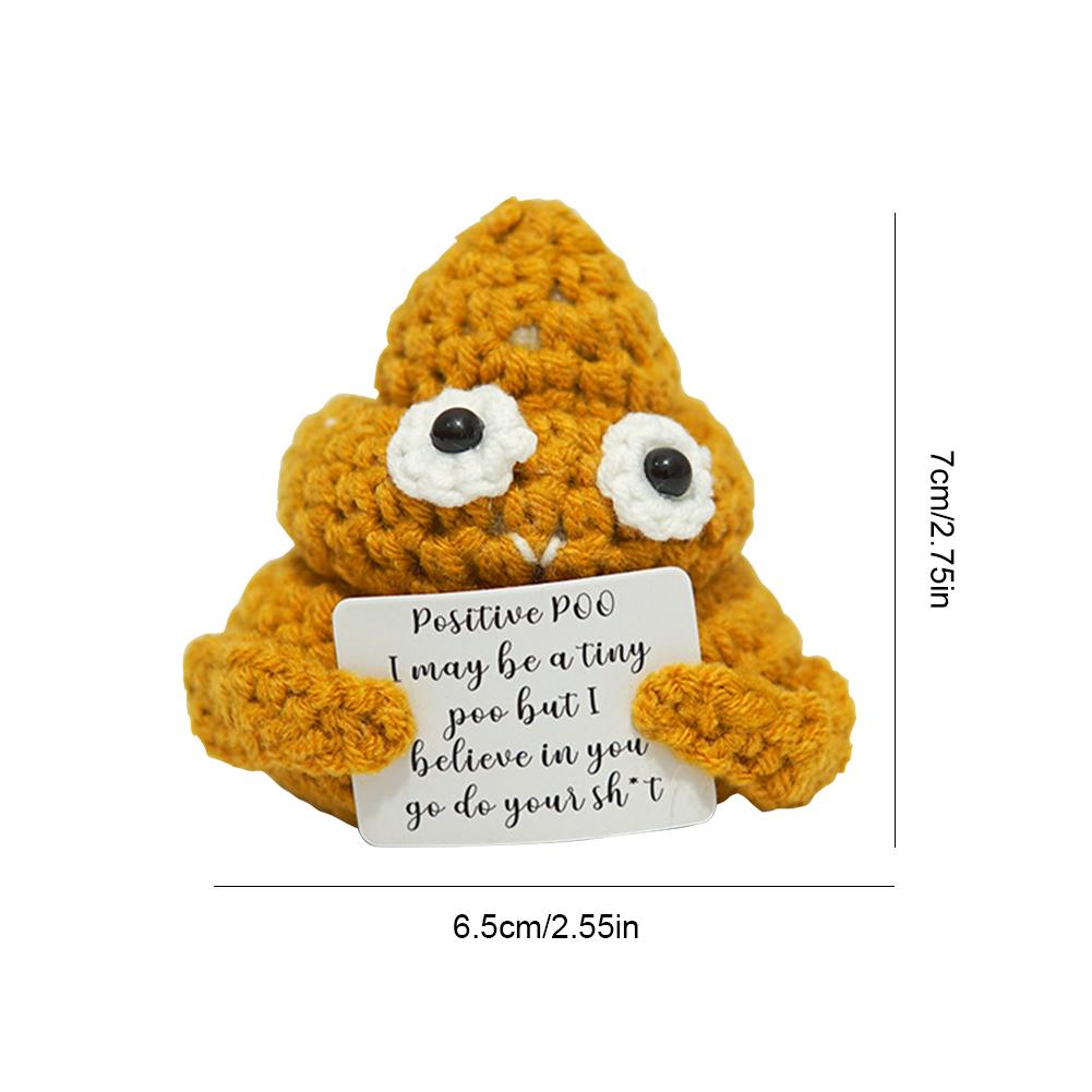 

Мини-игрушка «Potato Cheerup Pocket Hug» с позитивной энергией, ручная работа, плюшевая вязаная шерстяная игрушка «Kawaii Potatoes», кукла для домашней комнаты, миниатюрное украшение