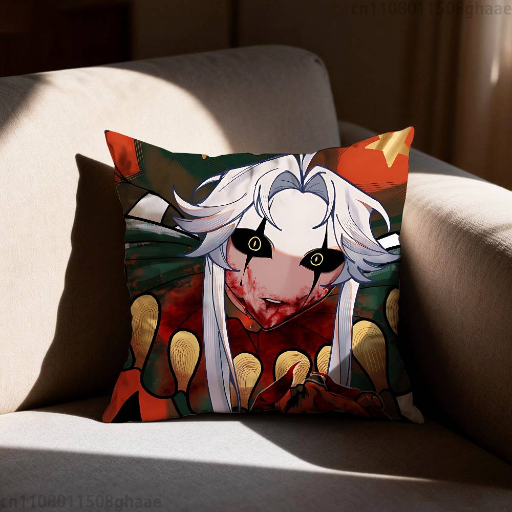 Game The Freak Circus Pillow Case Square DoubleSided Printing Short Plush Sofa Cushion Cover Bedroom Bedside Pillow