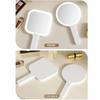 Square/Round Lighted Hand Mirror Hand-held Cosmetic Mirror Durable LED Makeup Mirror  Pocket