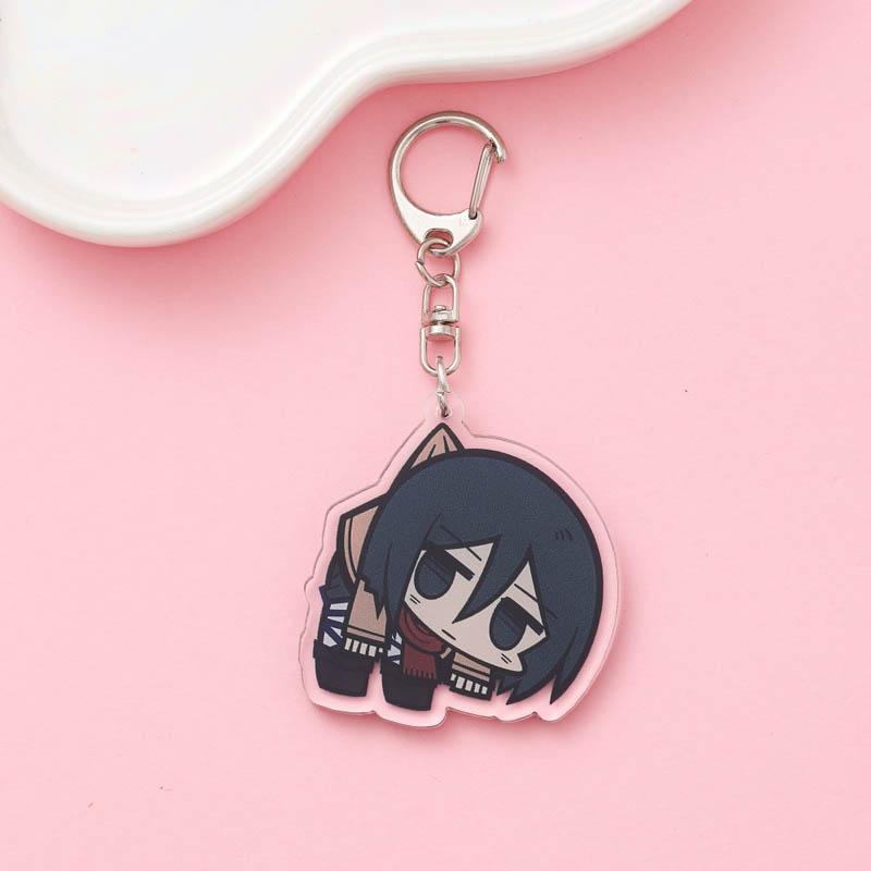 

1/13Pcs Anime Figures Attack on Titan Acrylic Keychain Backpack Pendant Funny Bag Charms Accessories Decoration Holiday Gifts 5cm
