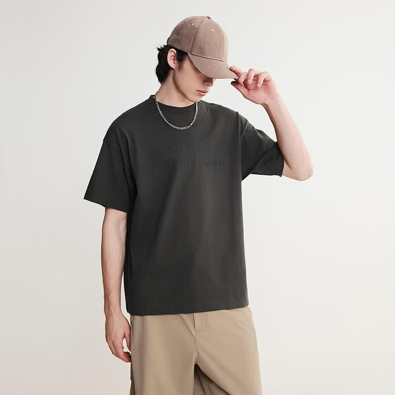 Champion Unisex 3D Letter Cotton Short-Sleeve T-Shirt