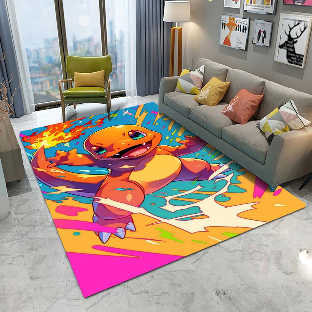

Килим Покемон Чармандер Мультяшний Вітальня Спальня Кабінет Кухня Диван Балкон Килимок Протиковзкий Миється Домашній Декор 50X80CM