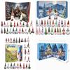 Christmas Gnome Advent Calendar Plastic Figures For Holiday Decor