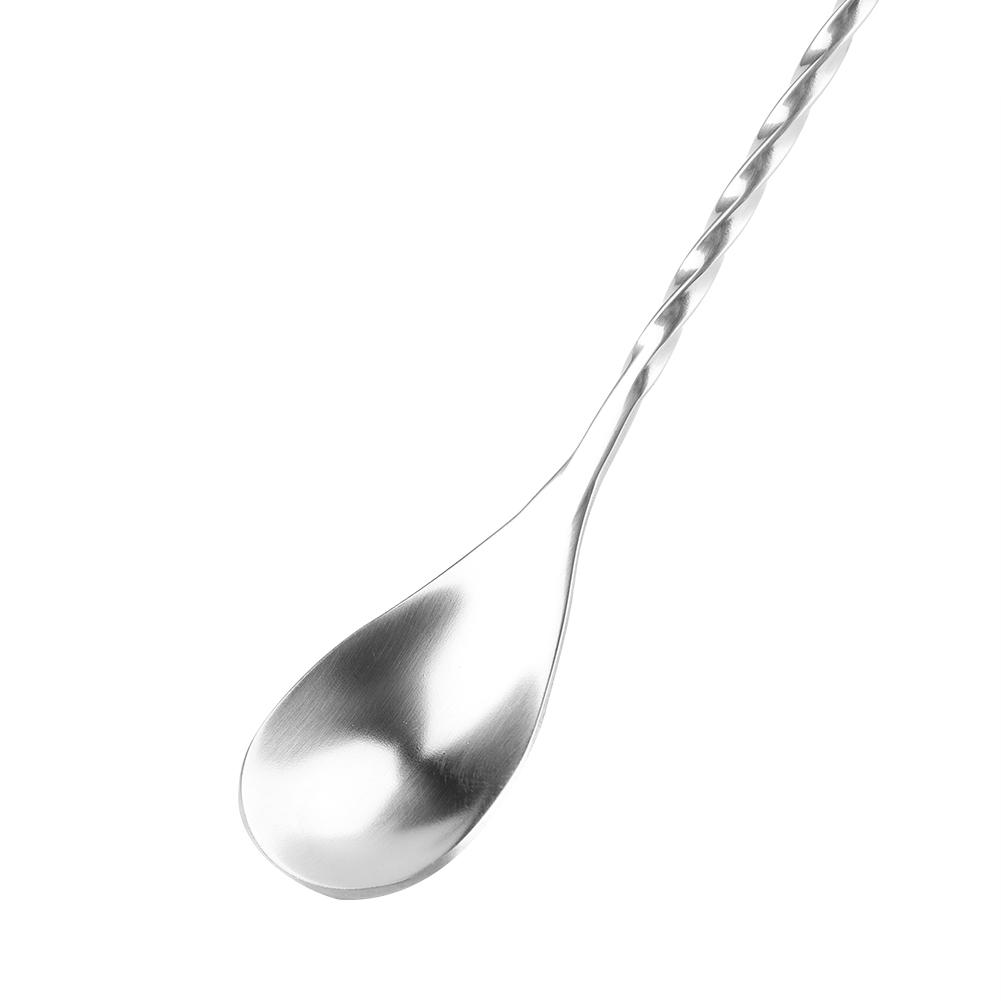 Stainless Steel Bar Wine Cocktail Mixing Spoon Handle Drink Stirring Tool Mixing Spoon for Drinks