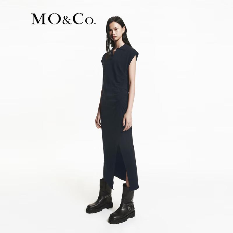 MO&Co. Tencel Wool Blend High-Waist Two-Piece Dress