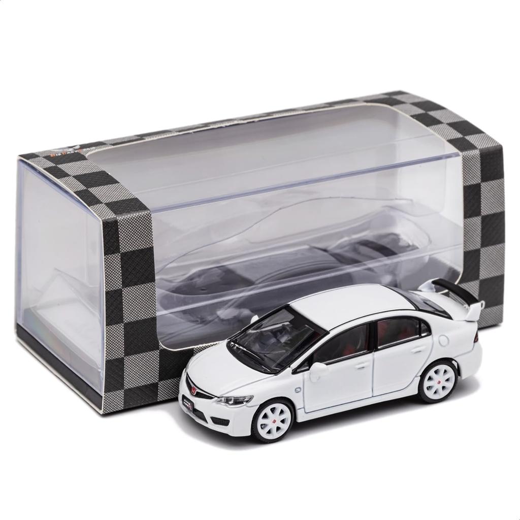 DIECASTTEAM Honda Civic FD2 RHD White Finished Model 1/64 Type-R LL-021-81