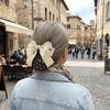 Sweet Comfortable Bowknot Knit Hair Net Vintage Double Layer Cover Net Hair Clip Elegant Spring Clip Ponytail Clip Daily Use