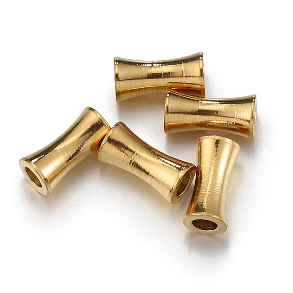 20pcs 10pcs 8.5x8mm Stainless Steel Loose Spacer Beads Barrel Drum Charms Pendants for Necklace Bracelet Jewelry Making DIY