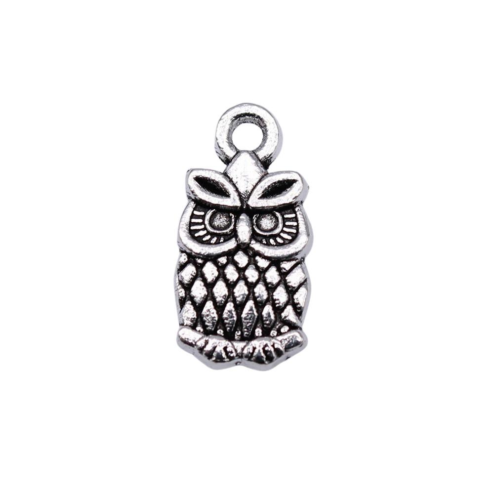 Owl Charms Mini Antique Alloy Pendants For Animal Themed Jewelry Making