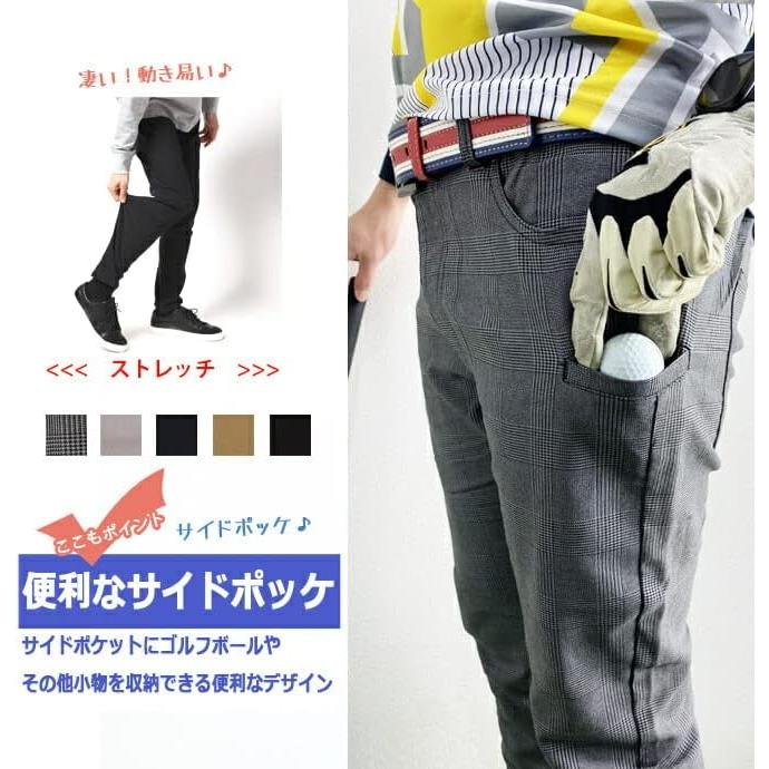 [Arcade] Men's Golf Pants, Strong Stretch Material, Side Pockets, Golf Wear, Men's Skinny Chino Pants, Spring/Summer, Autumn/Winter