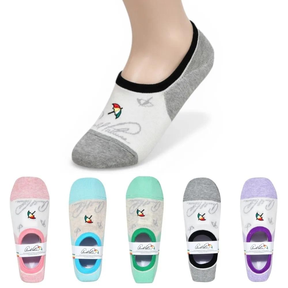 [Arnold Palmer] Lettering Logo B Non-Slip Women s No-Socks 5 Pairs Summer Footies Sneaker Socks Non-Slip Footies 24cm Random Shipping (5 Pairs)