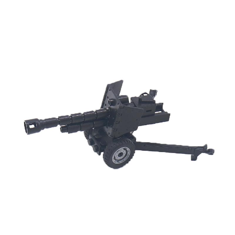 WWII Military Soviet German Cannon Building Block Set Soldier Vehicles Artillery Bunker Figure Weapon Accessories Toy Boy Gift Present K038