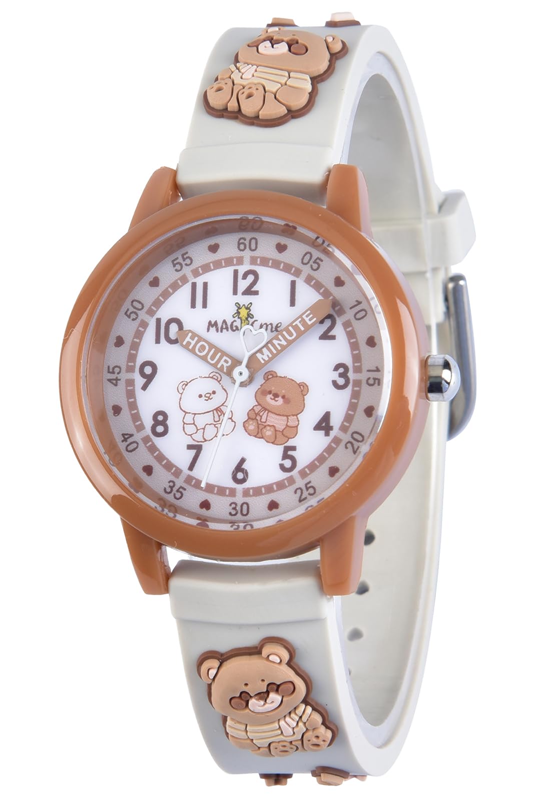 

Maeau Swimming Wristwatch for Kids, Cute, Perfect for Elementary School Entrance Ceremonies, Educational, Water-Repellent, Analog, Animal-Print,
