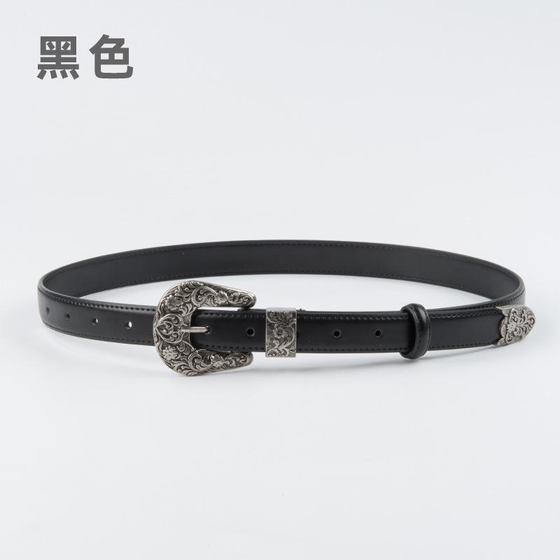 

Vintage Leather Women S Belt Cowhide Women S Decorative Jeans Casual Pants Women S Belt Belt 105cm