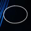10 Points Moissanite Necklace Row Drill Four Prongs Sterling Silver Simple Group Inlaid With Diamonds