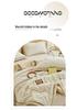 Thickened Three-Layer Baby Milk Fleece Quilted Blanket - Warm, Solid Color, Skin-Friendly Nap Blanket.