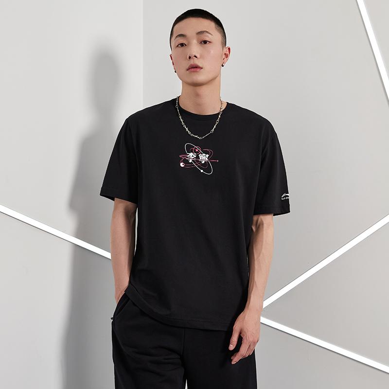 Li Ning Sports Fashion Collection T Shirt Men's Black AHST735-1