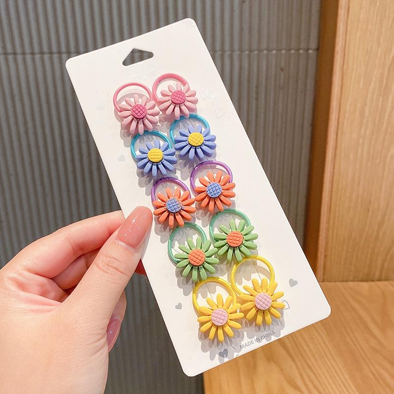 10-30PCS/Set, Cute Cartoon Animals, Hair Bands, Girls, Elastic Rubber Band, Headwear, Hair Accessories