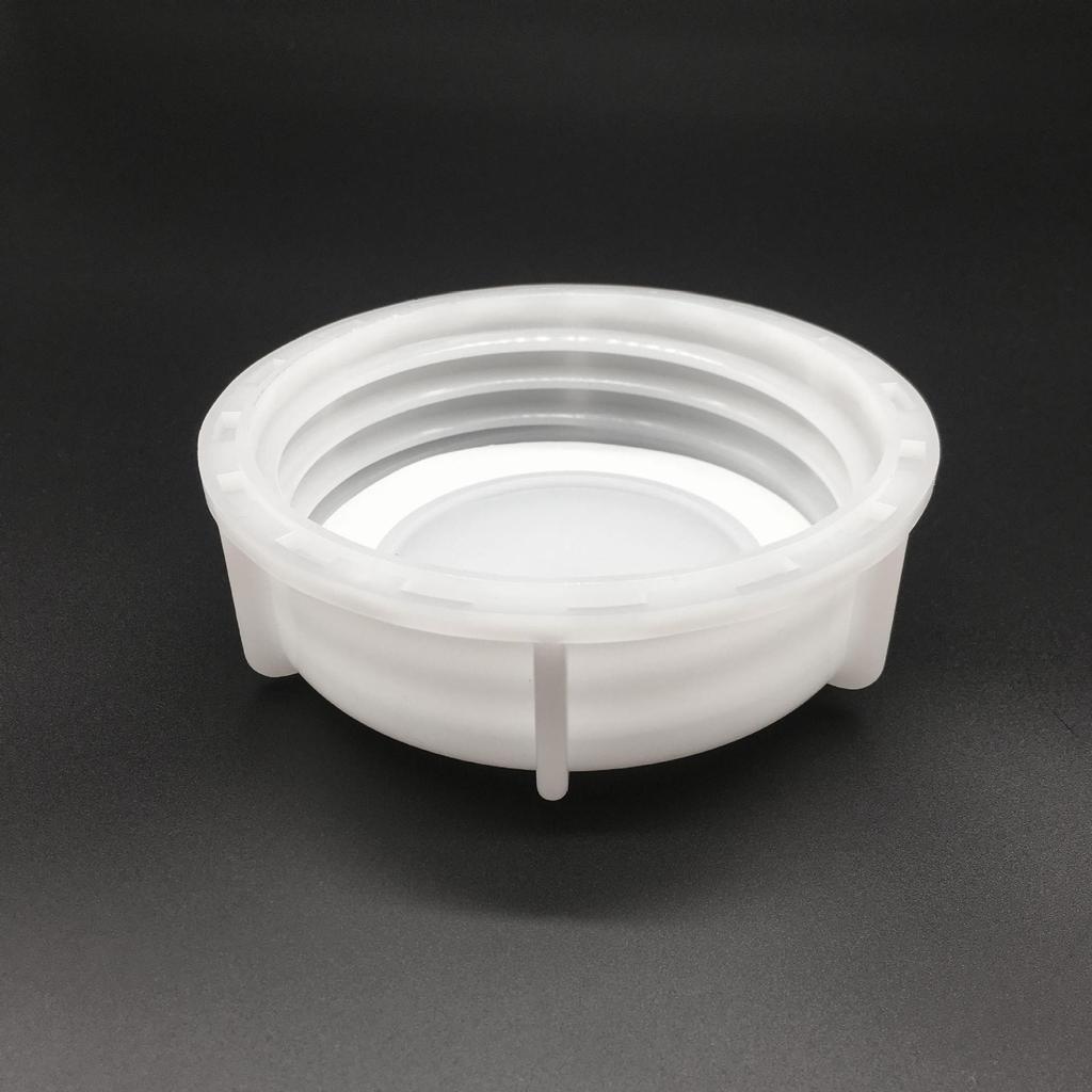 IBC 3" Butterfly Valve Cover, DN80, 100mm ID, White Plastic