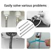 2pcs 304 Stainless Steel Flexible Pipe Water Heater Connector Hose 3/8 Inch Suitable for Faucet Water Heater Connection