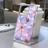 Colorful Purple Butterfly Phone Case For IPhone 17 Air 16 15 14 Plus 13 12 11 Pro Max Shockproof Transparent Bumper Back Cover