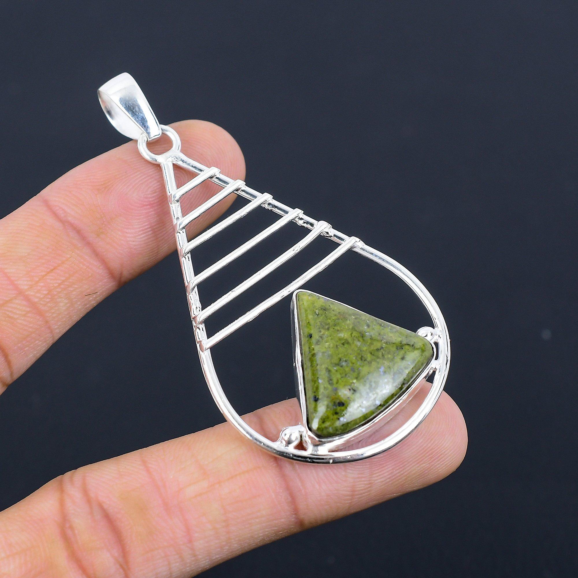 

Womens day Deal Gogunjula Gemstone Elegant Pendant Jewelry 925 Sterling Silver