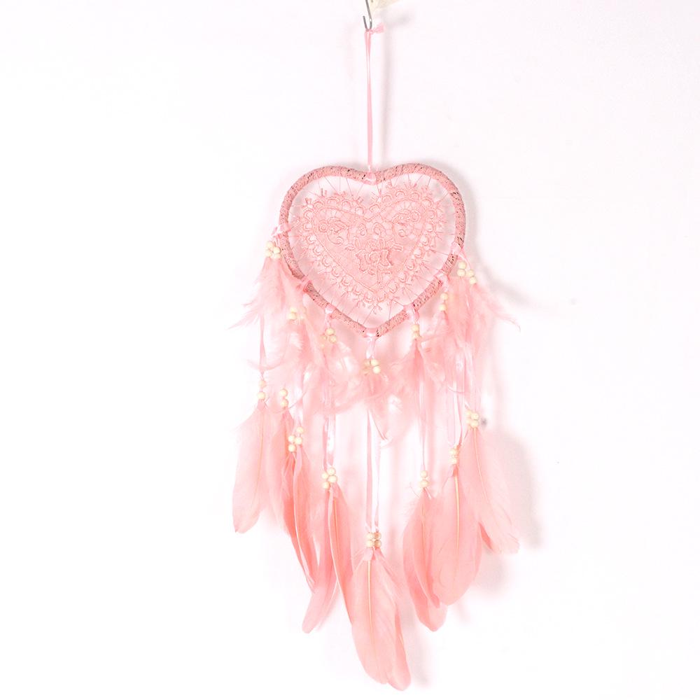 White Heart Dream Catcher Wind Chime - Home and Office Decoration