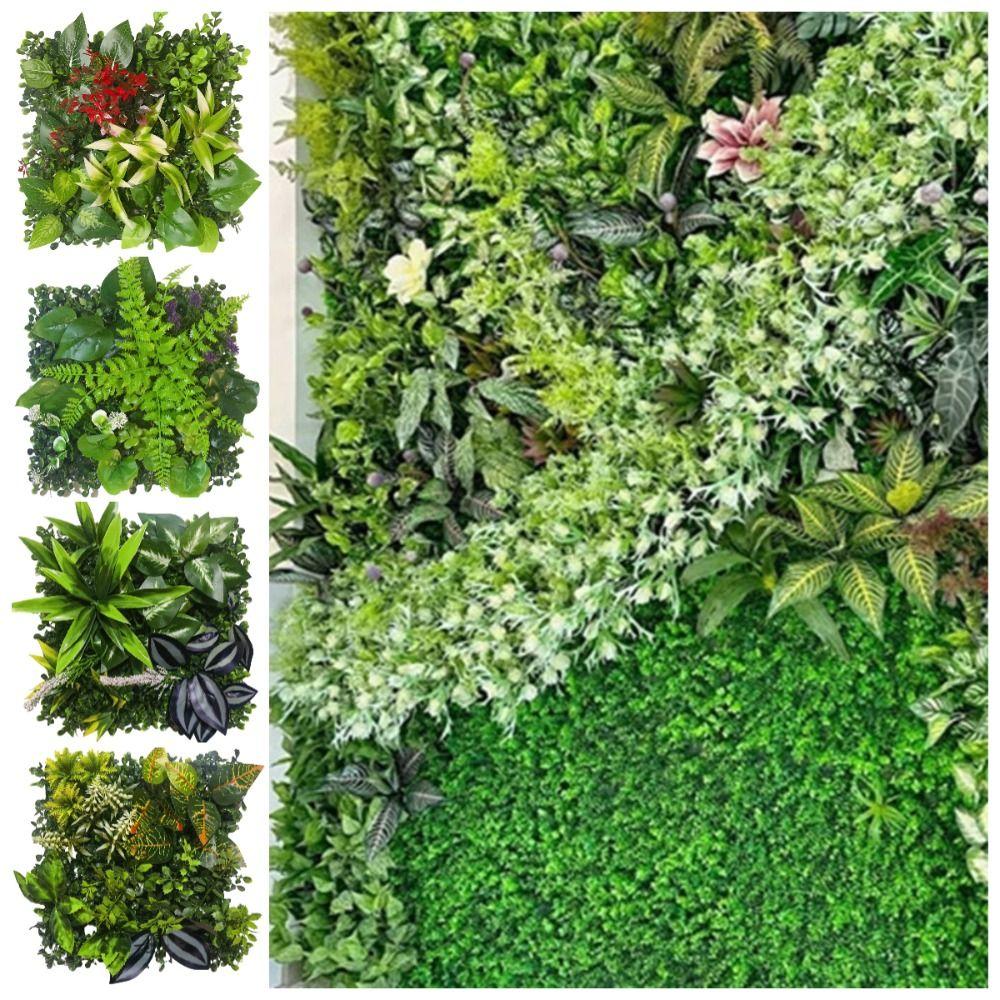 DIY Artificial Plant Wall Panel Eternal Life Simulation Maple Plant Sheet  Wedding